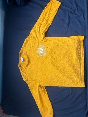 H&M x John Boyega Mustard Yellow Long Sleeve Graphic Tee